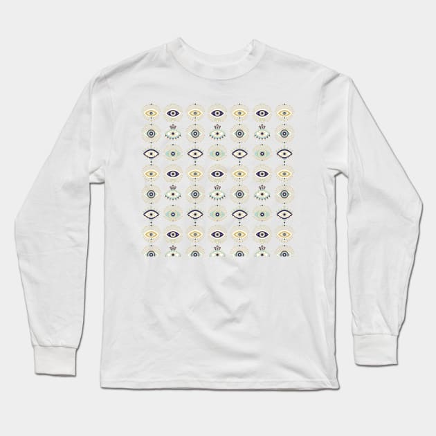 evil eyes Long Sleeve T-Shirt by CatCoq